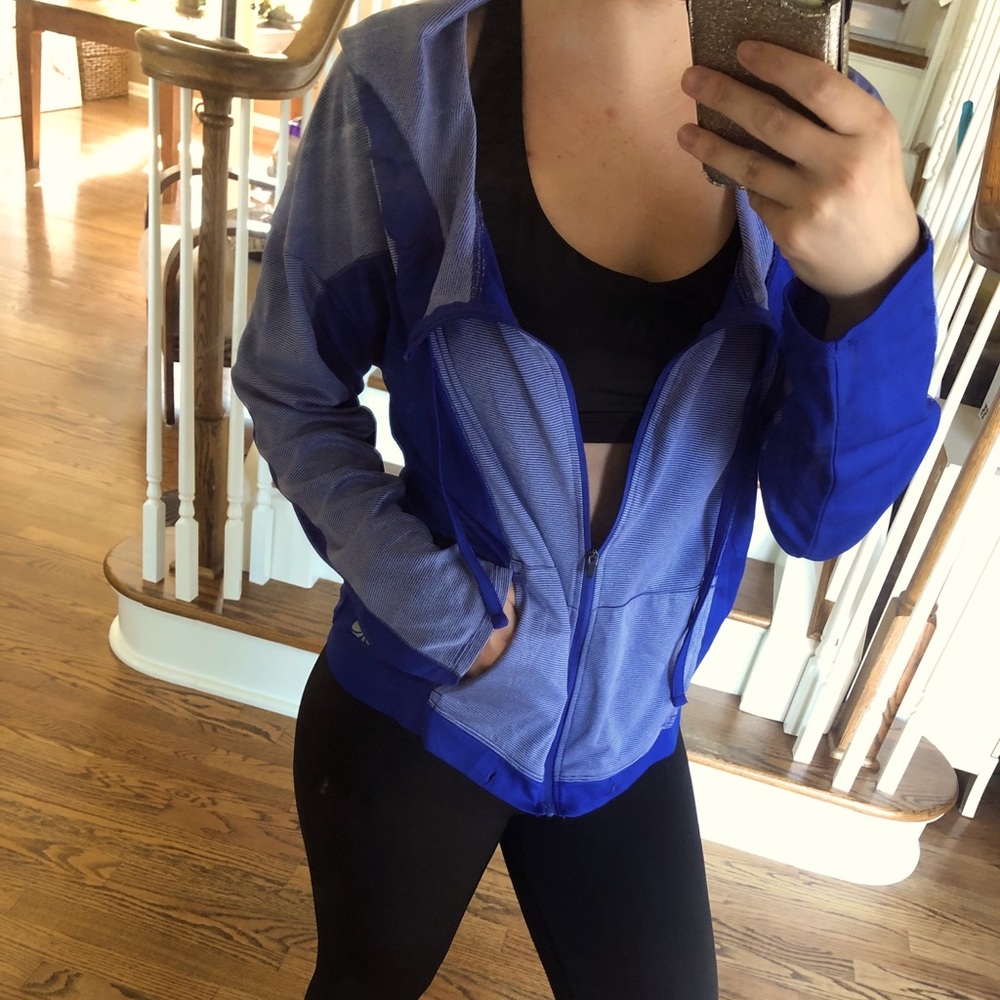 Zip up workout jacket